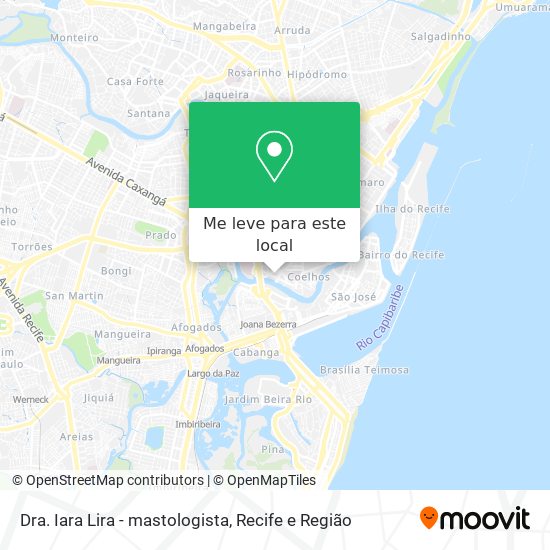 Dra. Iara Lira - mastologista mapa