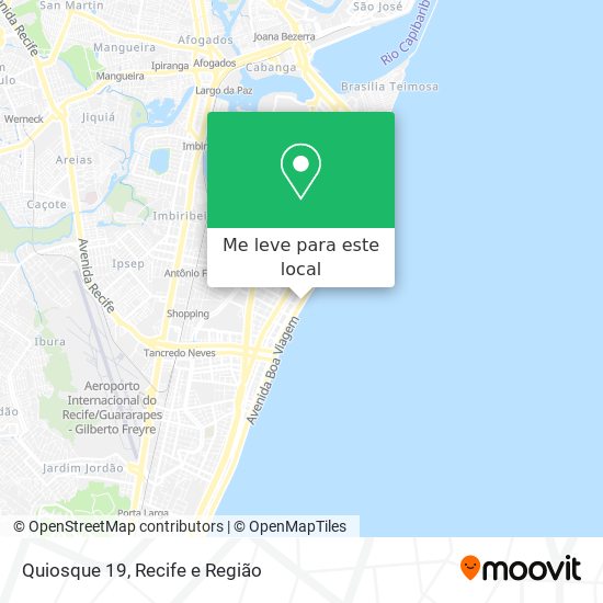 Quiosque 19 mapa