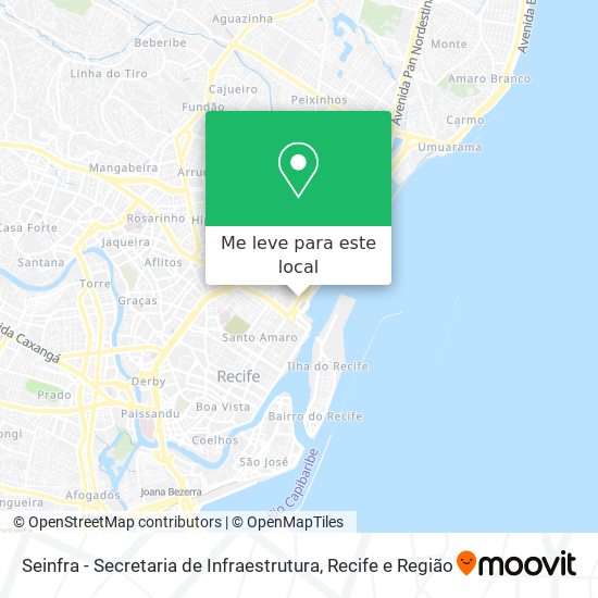 Seinfra - Secretaria de Infraestrutura mapa