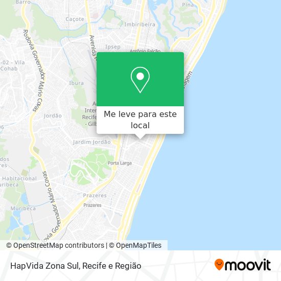 HapVida Zona Sul mapa