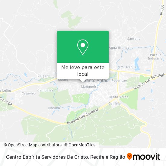 Centro Espírita Servidores De Cristo mapa