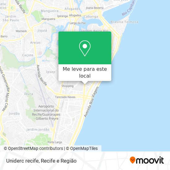 Uniderc recife mapa