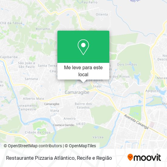 Restaurante Pizzaria Atlântico mapa