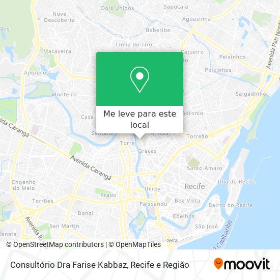 Consultório Dra Farise Kabbaz mapa