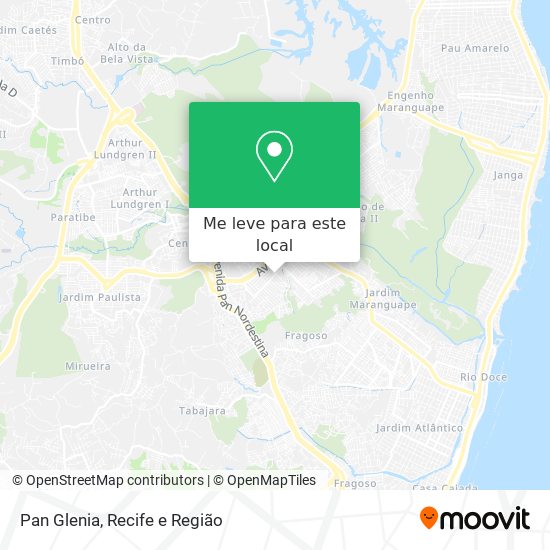 Pan Glenia mapa