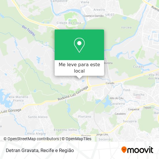 Detran Gravata mapa