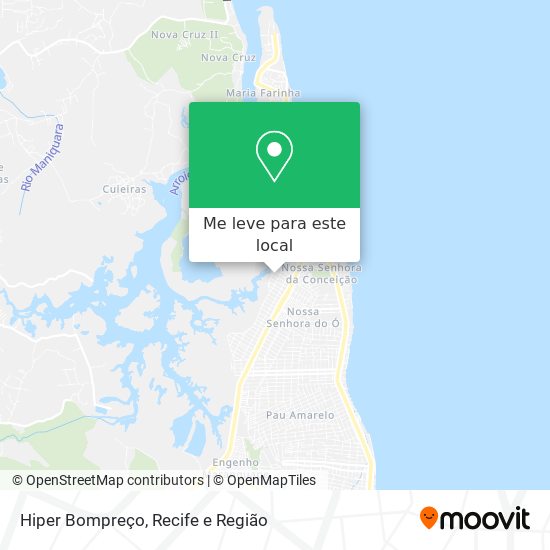 Hiper Bompreço mapa