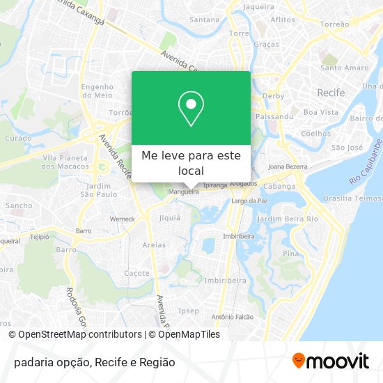 padaria opção mapa