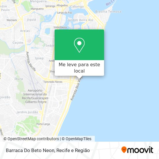 Barraca Do Beto Neon mapa