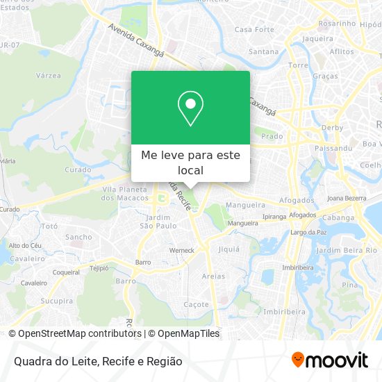 Quadra do Leite mapa