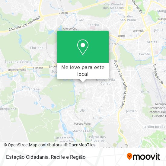 Estação Cidadania mapa