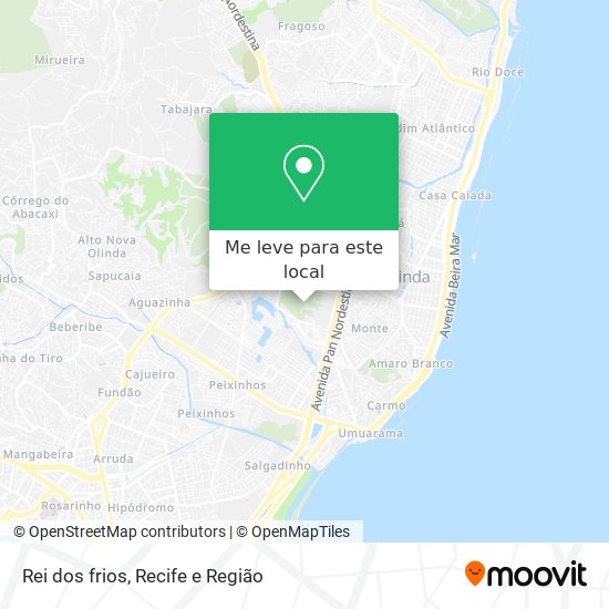 Rei dos frios mapa