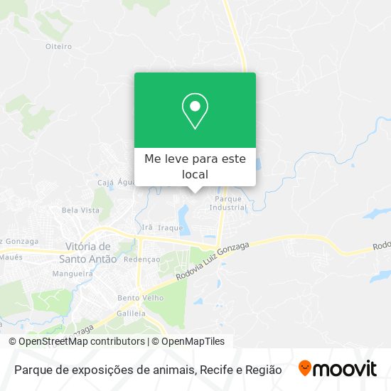 Parque de exposições de animais mapa