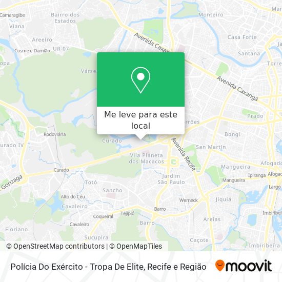 Polícia Do Exército - Tropa De Elite mapa