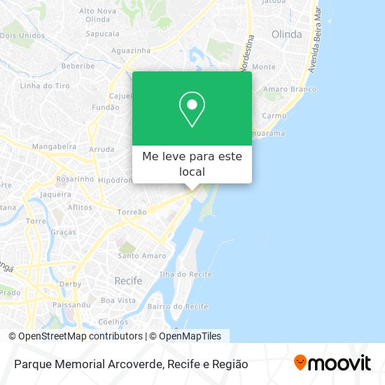 Parque Memorial Arcoverde mapa