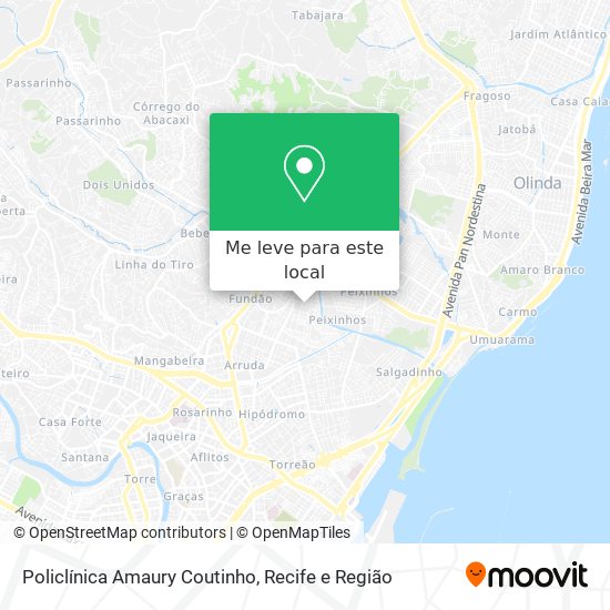 Policlínica Amaury Coutinho mapa
