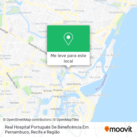 Real Hospital Português De Beneficência Em Pernambuco mapa