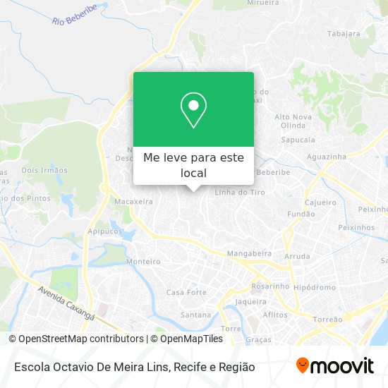 Escola Octavio De Meira Lins mapa