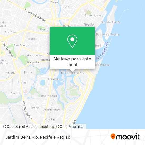 Jardim Beira Rio mapa