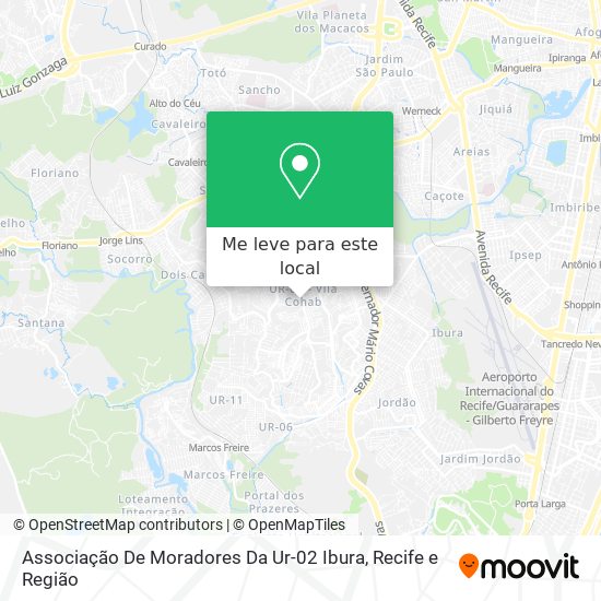 Associação De Moradores Da Ur-02 Ibura mapa