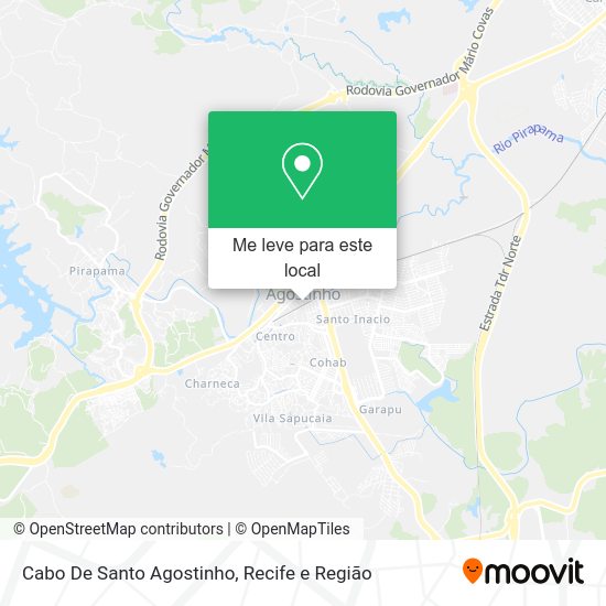 Como chegar até Cabo De Santo Agostinho de Bus ou Train?