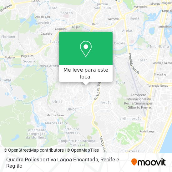 Quadra Poliesportiva Lagoa Encantada mapa