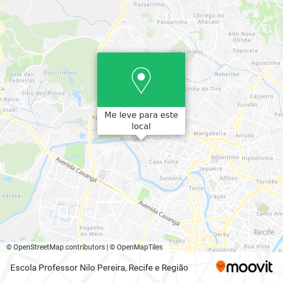 Escola Professor Nilo Pereira mapa