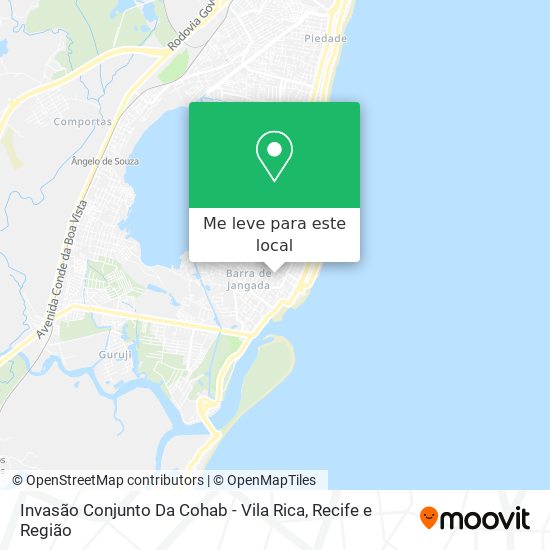 Invasão Conjunto Da Cohab - Vila Rica mapa