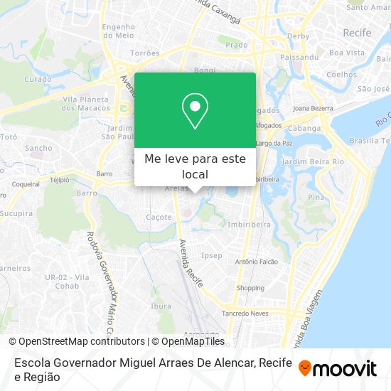 Escola Governador Miguel Arraes De Alencar mapa