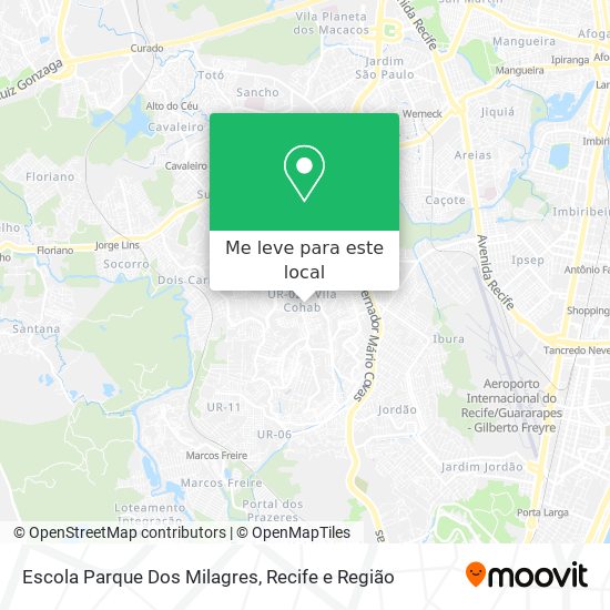 Escola Parque Dos Milagres mapa