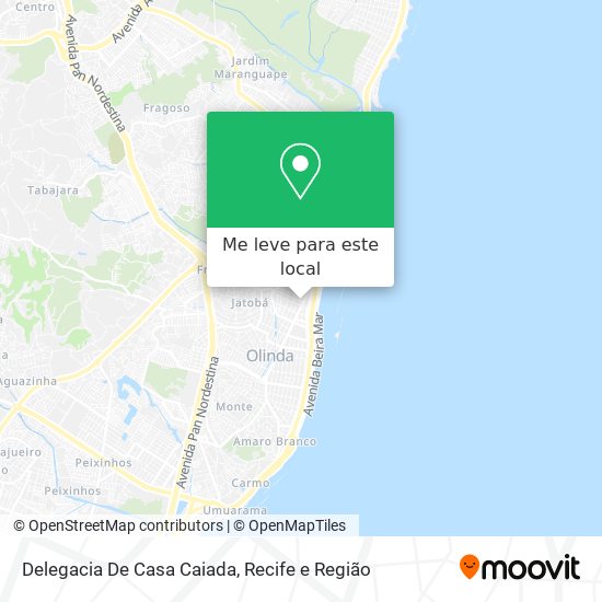 Delegacia De Casa Caiada mapa