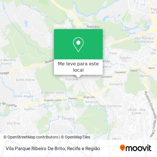 Vila Parque Ribeiro De Brito mapa