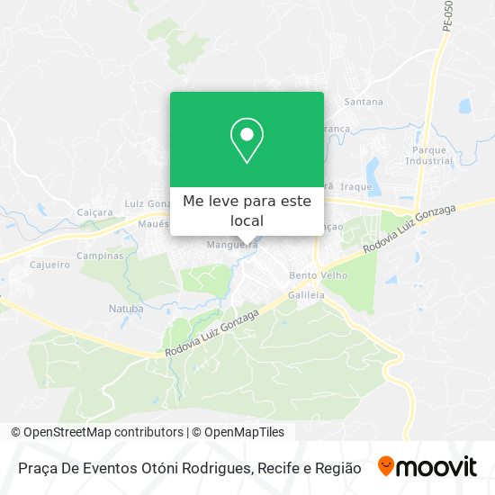Praça De Eventos Otóni Rodrigues mapa