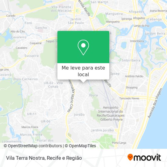Vila Terra Nostra mapa