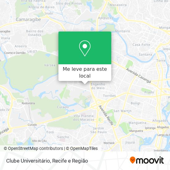 Clube Universitário mapa