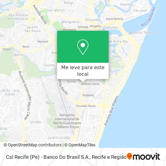 Csl Recife (Pe) - Banco Do Brasil S.A. mapa