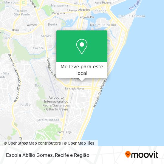 Escola Abílio Gomes mapa