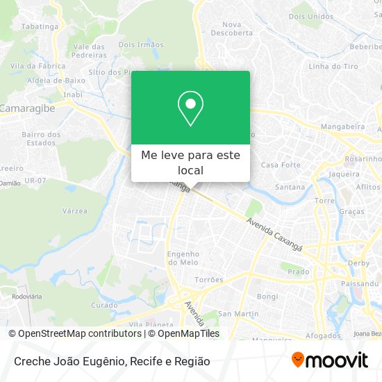 Creche João Eugênio mapa