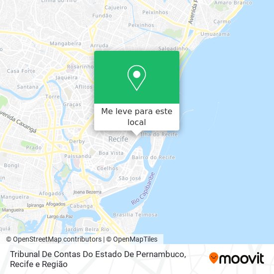 Tribunal De Contas Do Estado De Pernambuco mapa