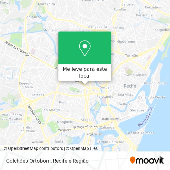 Colchões Ortobom mapa