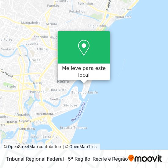 Tribunal Regional Federal - 5ª Região mapa