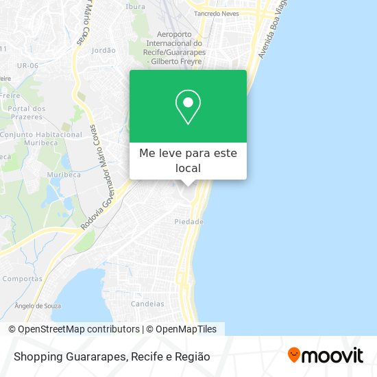 Shopping Guararapes mapa