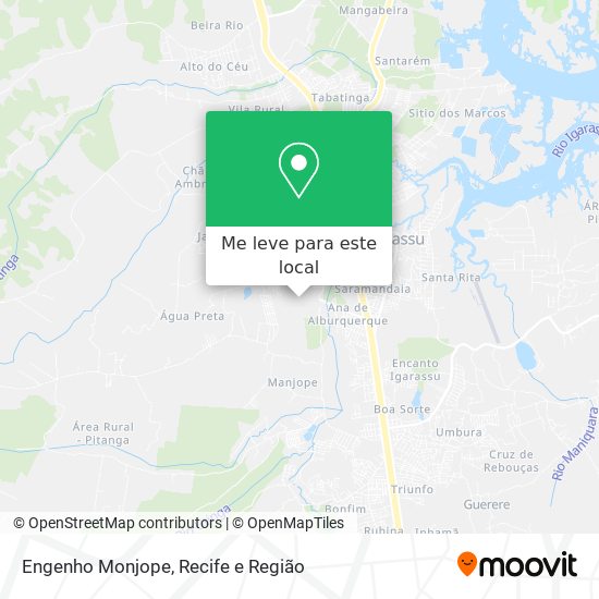 Engenho Monjope mapa