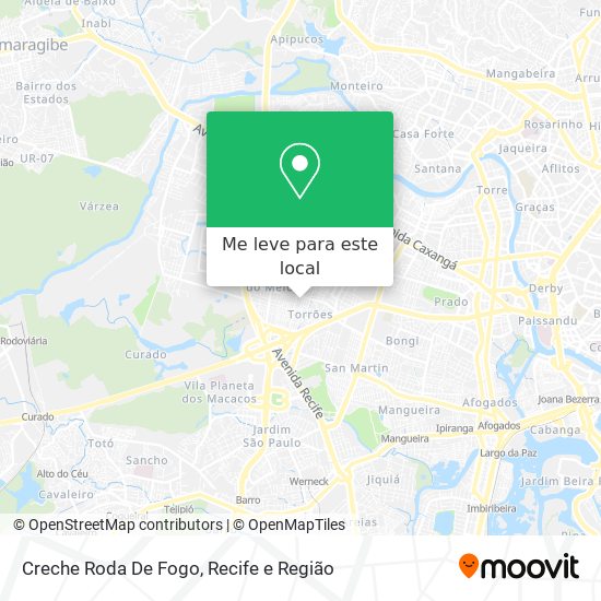 Creche Roda De Fogo mapa
