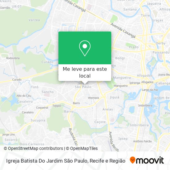 Igreja Batista Do Jardim São Paulo mapa