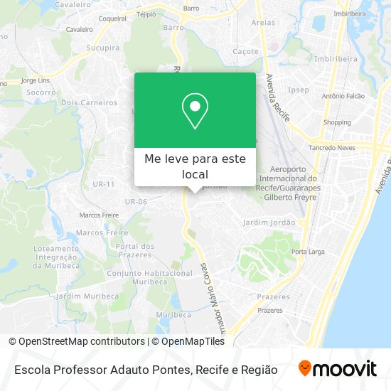 Escola Professor Adauto Pontes mapa