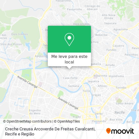 Creche Creusa Arcoverde De Freitas Cavalcanti mapa