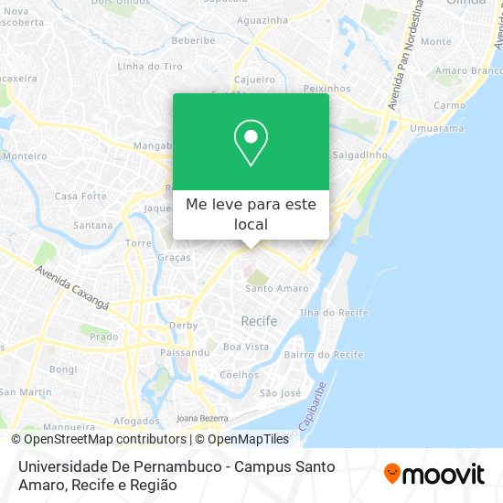 Universidade De Pernambuco - Campus Santo Amaro mapa