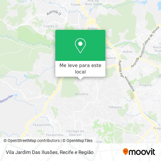 Vila Jardim Das Ilusões mapa