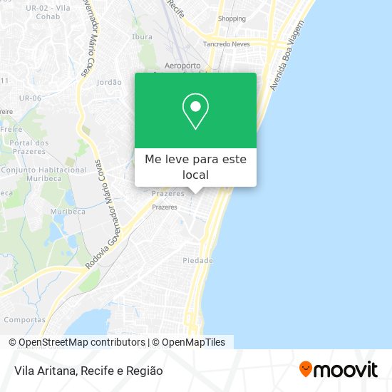 Vila Aritana mapa